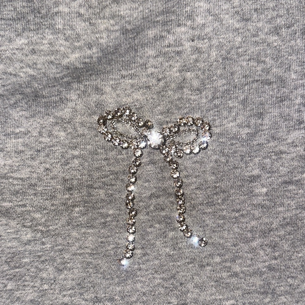 A New Day Crystal Bow Embellished Sweatshirt - XS NEW - Picture 3 of 4